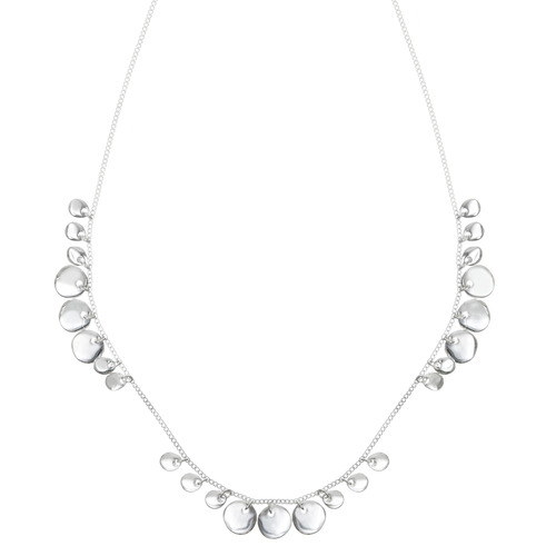 Mini Paillette Drop Necklace on a white background