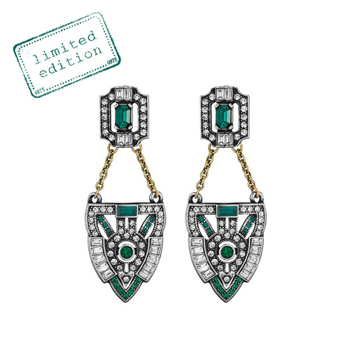JARDINS DU TROCADERO POST DROP EARRINGS on a white background