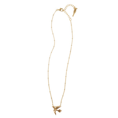 Bird Pendant Necklace on a white background