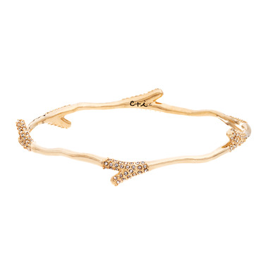 Pavé Branch Bangle on a white background