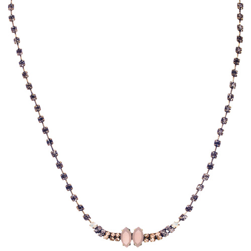 Petite Marquise Crystal Collar Necklace on a white background