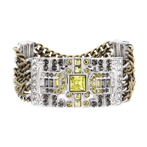 Art Deco Stretch Bracelet on a white background