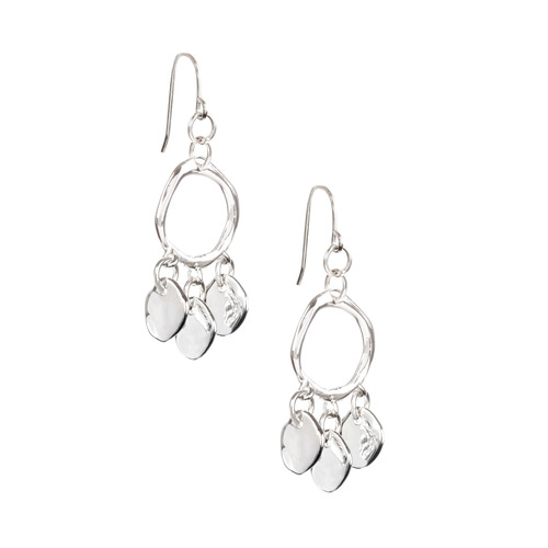 Paillette Mini Chandelier Earrings on a white background