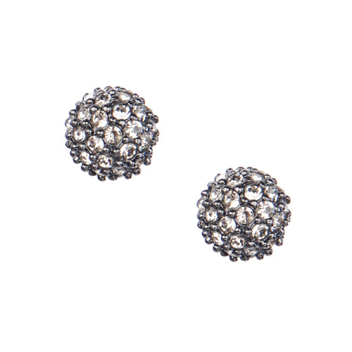 Pavé Ball Stud Earrings on a white background