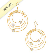 Orbital Earrings with Chanel Set Stones