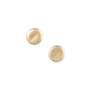 Circle Stud With Pave Accents