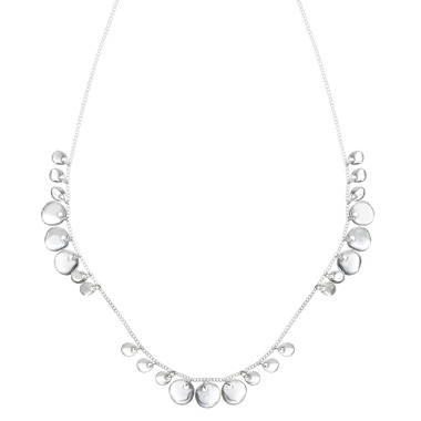 Mini Paillette Drop Necklace on a white background