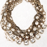 Multi Strand Retro Glam Torsade Necklace