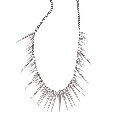 Long Multi Spike Drops Necklace