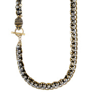 Rhinestone + Chain Link Necklace