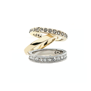 Modern Deco Stackable Rings