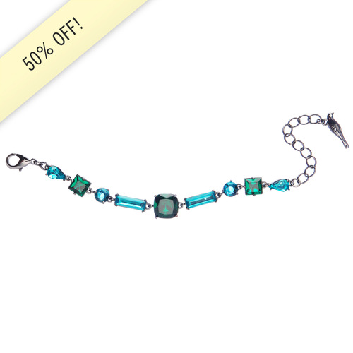 Mixed Stones Flex Bracelet on a white background