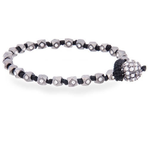 Deconstructed Stone + Thread Wrap Bracelet