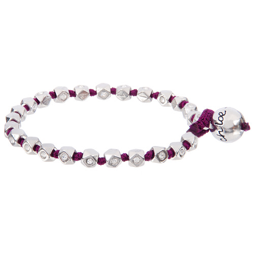Deconstructed Stone + Thread Wrap Bracelet