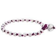 Deconstructed Stone + Thread Wrap Bracelet
