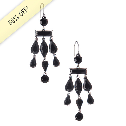 Chandelier Stone Earrings on a white background