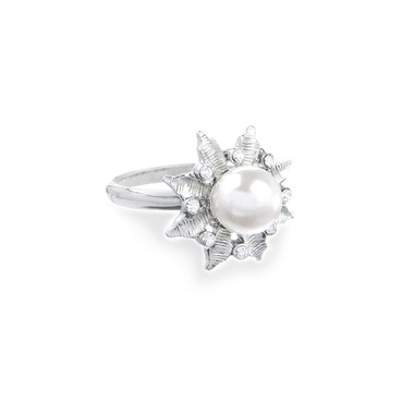 Deco Pearl Flower Ring