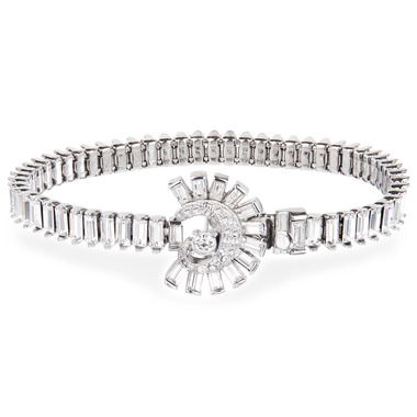 Deco Baguette Tennis Bracelet