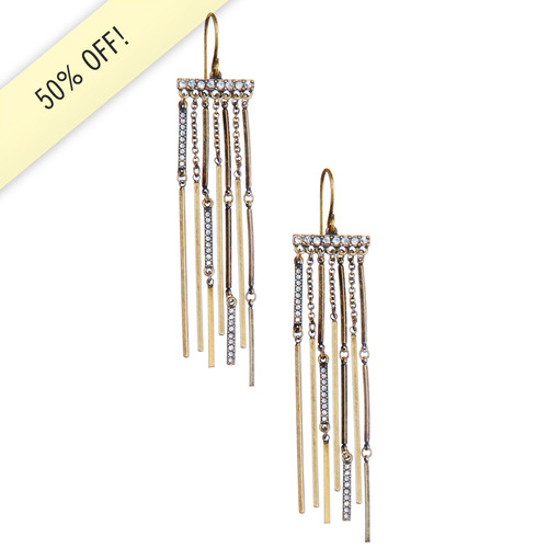 Sticks + Stones Shower Earrings on a white background