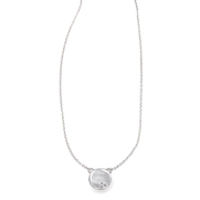 Pave Circle Pendant Necklace