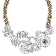 Multi Deco Stone Collar Necklace