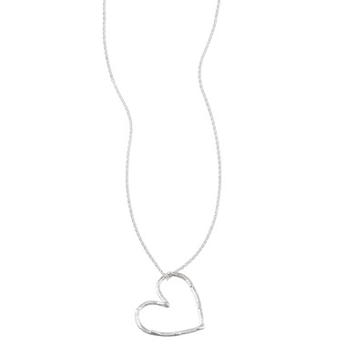 Sculpted Heart Pendant  on a white background