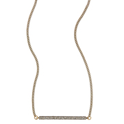 Pave Bar Pendant Necklace