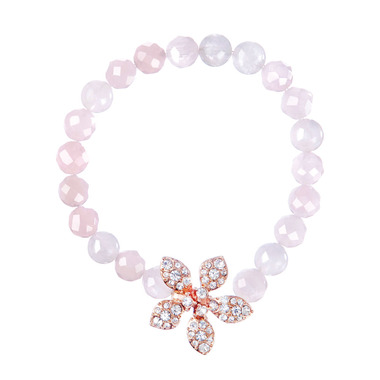 Deco Flower Stretch Bead Bracelet