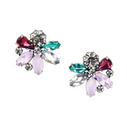 Multi Stone Flower Studs