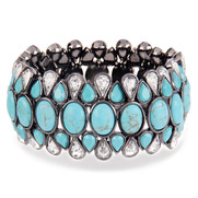Turquoise Stone Stretch Bracelet