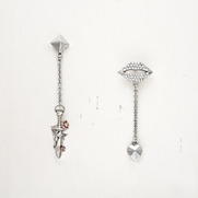 Pretty N Punk Mis-Match Drop Earrings