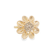 Deco Crystal Flower Ring