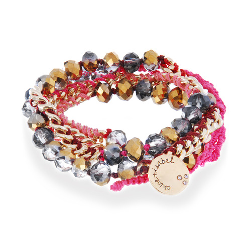 Bead + Chain Multi Wrap Bracelet