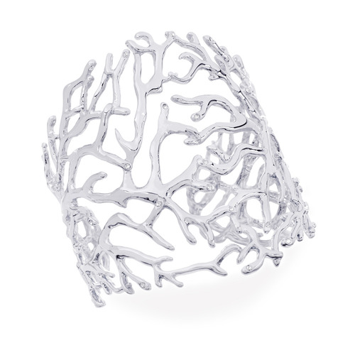 Coral Branch Cuff on a white background
