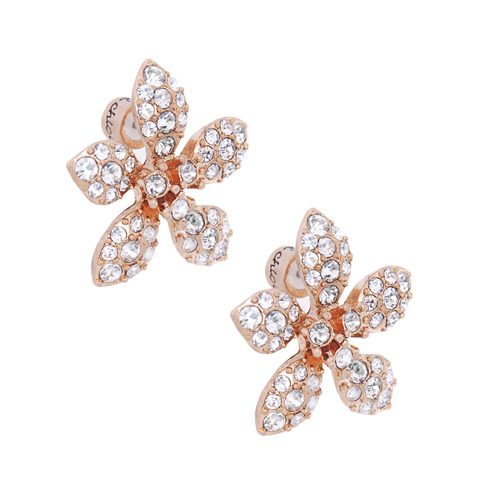 Deco Flower Earrings on a white background