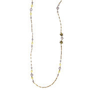 Fleur-de-lis Long Station Necklace