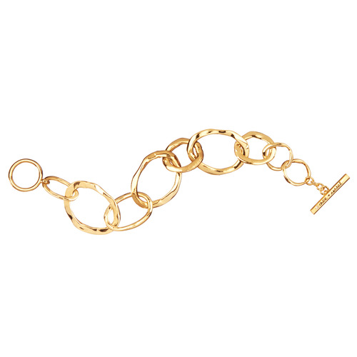Organic Link Toggle Bracelet on a white background