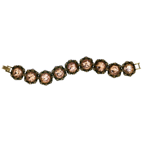 Crystal Brûlée Sparkle Stone Bracelet on a white background