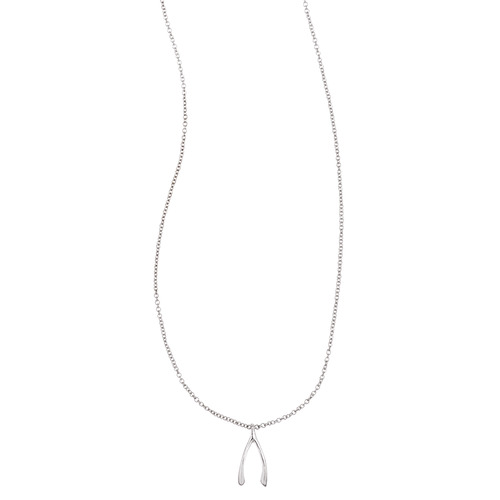 "Well Wishes" Sterling Pendant on a white background