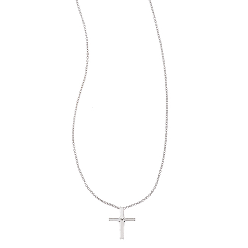 "In Good Faith" Sterling Pendant on a white background