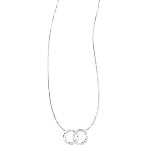 "Hand in Hand" Sterling Pendant on a white background