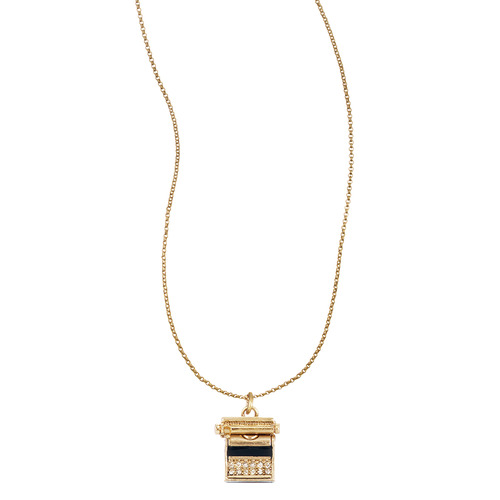 "You're My Type" Typewriter Pendant on a white background