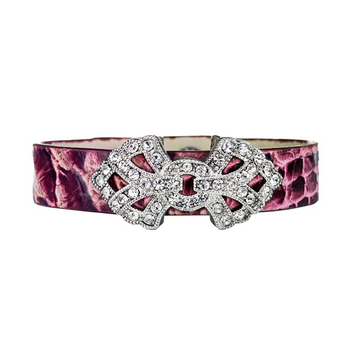 Romantic Leather Wrist Wrap on a white background
