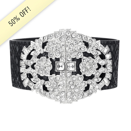 Crystal Luxe Exotic Wrist Wrap on a white background