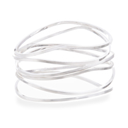 Modern Sculpted Bangle Set