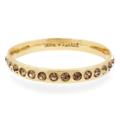 Modern Deco Stone Bangle on a white background