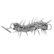 Multi Chain + Spike Toggle Bracelet