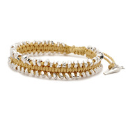 Deconstructed Zipper + Knot Bracelet