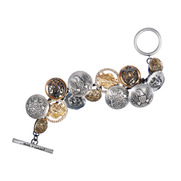 Button Charm Toggle Bracelet
