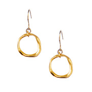 Organic Ring Drop Earrings